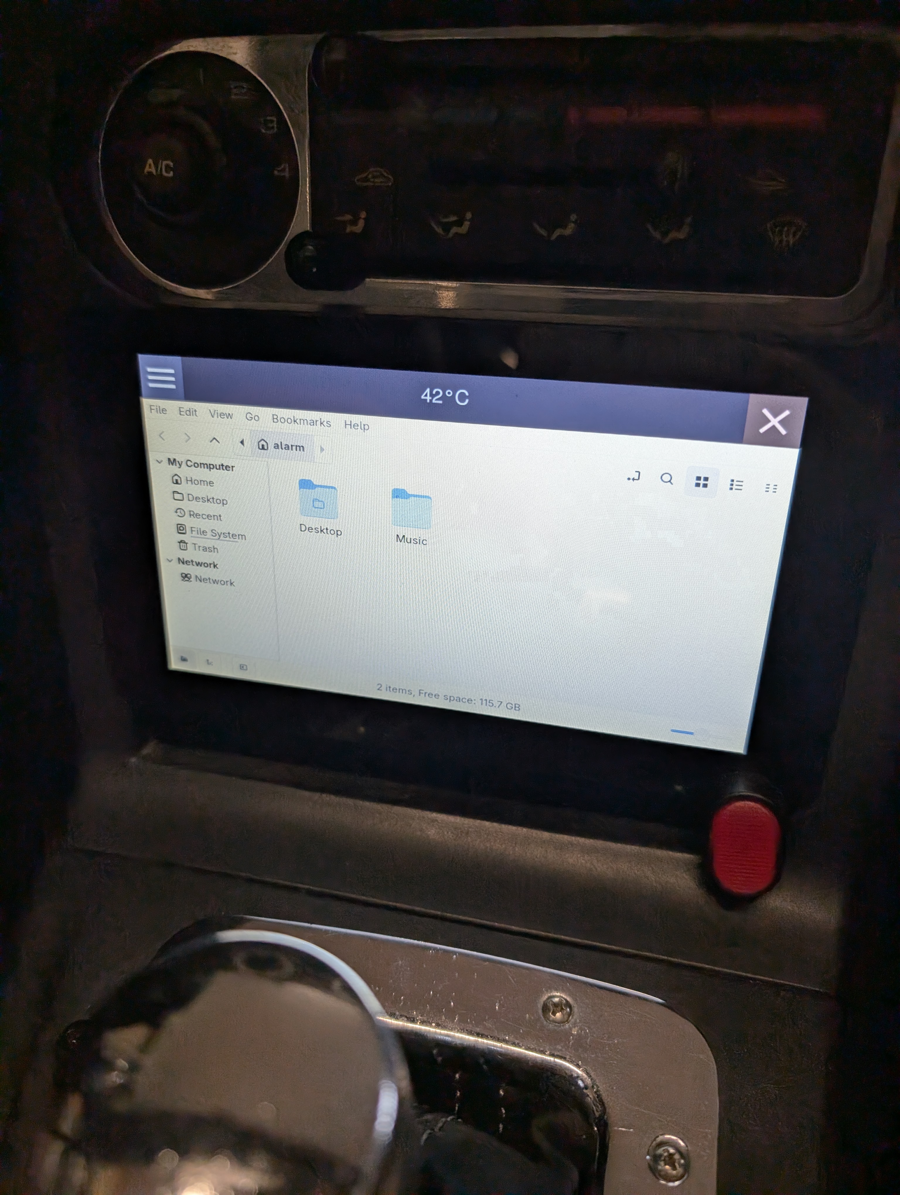 Files browser screen