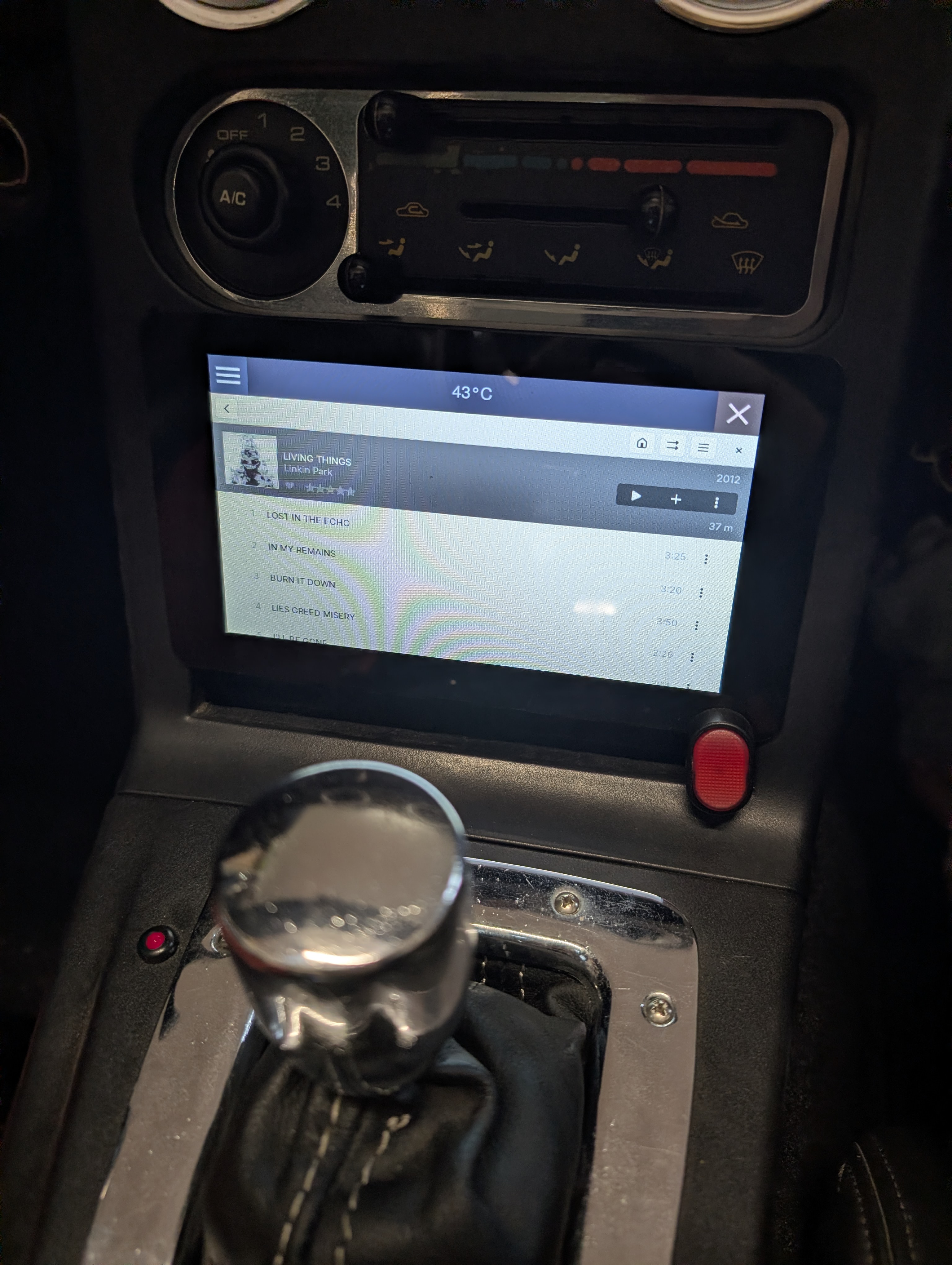 Music player screen